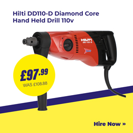 HILTI DD110-D DIAMOND CORE HAND HELD DRILL
