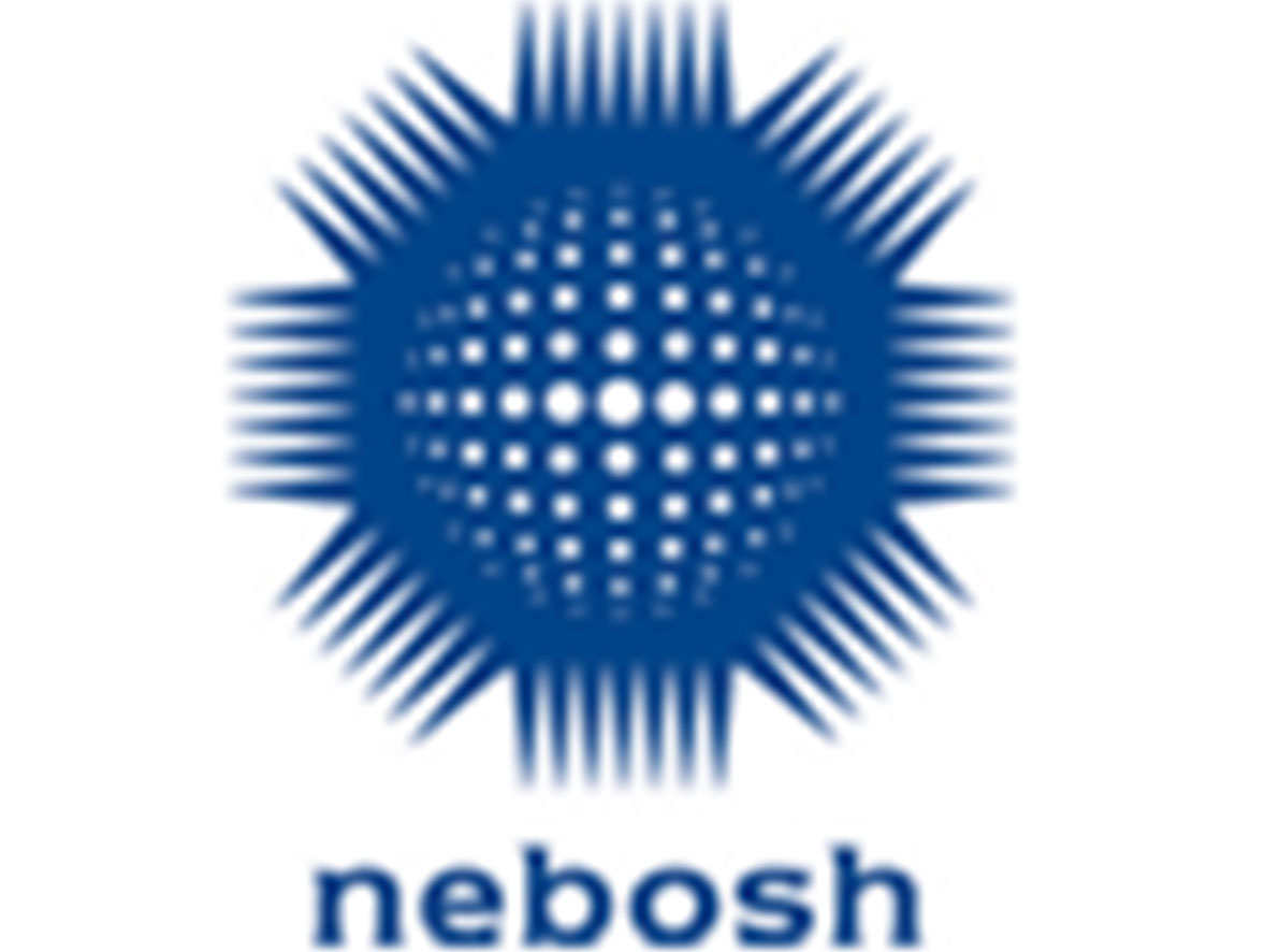 The NEBOSH certification symbol in blue