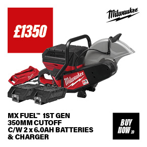 MILWAUKEE MX FUEL™ COS350 350MM CUT OFF SAW 72V 16.7KG C/W 2 X 6.0AH BATTERY & CHARGER