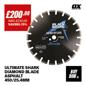 OX PRODUCT ZA ULTIMATE SHARK DIAMOND BLADE 450MM